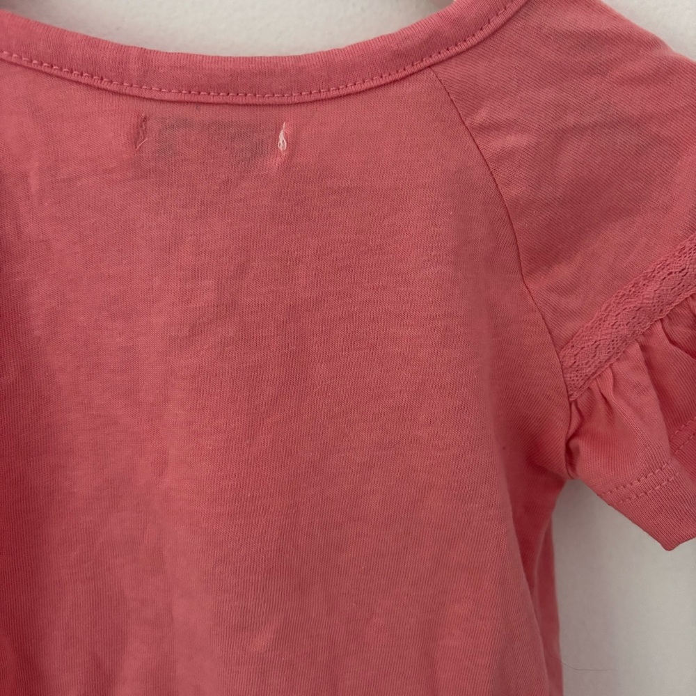 Pink Ruffle Sleeve Kids Top - Picture 3 of 3